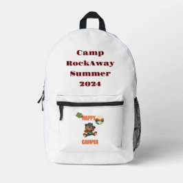 Summer Camp Back Pack Een Happy Camper Schattige B Bedrukte Rugzak