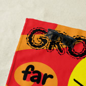 Summer Camp Beach Towel Groovy Beer Strandlaken (In situ)