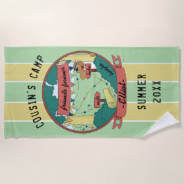 Summer Camp Beste Vrienden Strandlaken Personalise