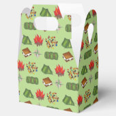 Summer Camp Compass Campfire S'mores Tent Trailmix Bedankdoosjes (Geopend)