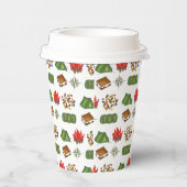 Summer Camp Compass Campfire S'mores Tent Trailmix Papieren Bekers (Rechts)