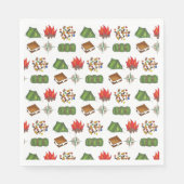 Summer Camp Compass Campfire S'mores Tent Trailmix Servet (Voorkant)