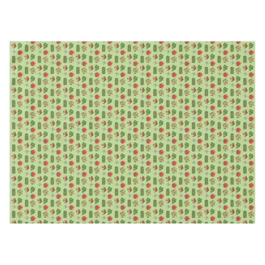 Summer Camp Compass Campfire S'mores Tent Trailmix Tafelkleed (Voorkant (Horizontaal))