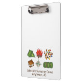 Summer Camp Counselor Smores Campfire Tent Compass Klembord (Links)