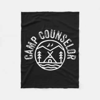 Summer Camp Counselor Staff Men Women Youth Fleece Deken