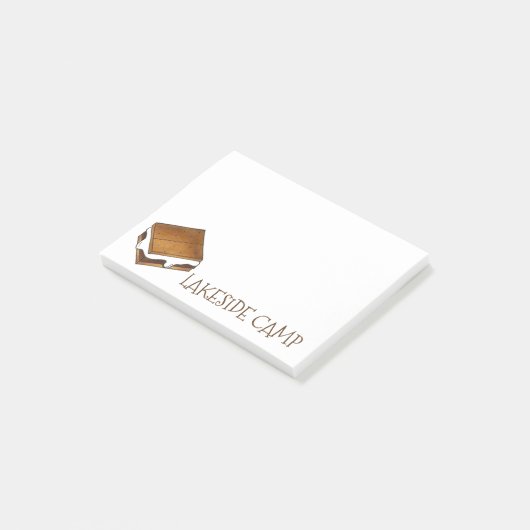 Summer Camp Custom Smore S'mores Post-it Notes (Schuin)