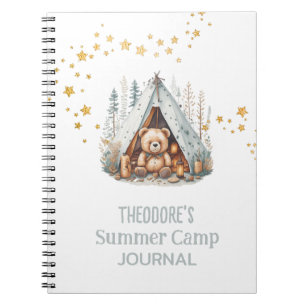 Summer Camp Cute Woodland Beer Journal Notitieboek