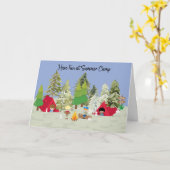 Summer Camp die je mist voor jongen Kaart (Gele Bloem)