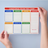 Summer Camp Fill in Letter Flyer (Hand)