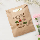 Summer Camp Fire Tent Compass Trail Mix S'mores Bedankzakje (Gezegeld)