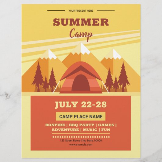 Summer Camp Flyer (Voorkant)