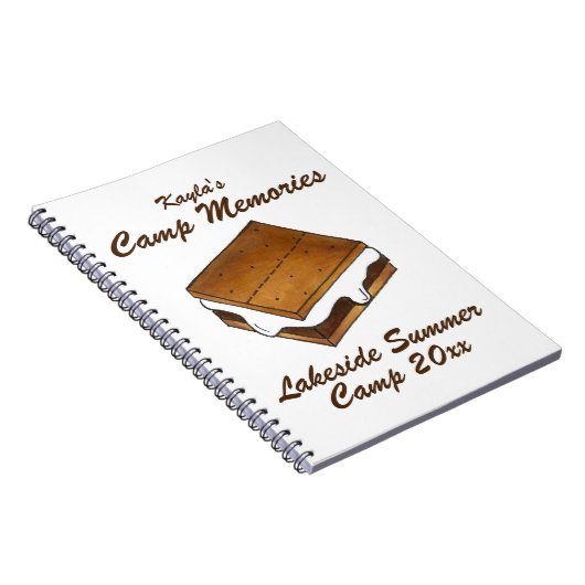 Summer Camp Memories Smore Smores Photo Album Notitieboek (Rechterzijde)