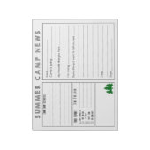 Summer Camp News Notitieblok (Linkerzijde)