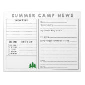 Summer Camp News Notitieblok (Voorkant)