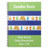 Summer Camp Personalized Journal Notitieboek (Voorkant)