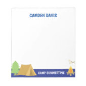 Summer Camp Personalized Notitieblok (Voorkant)