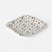 Summer Camp S’mores Campfire Happy Camper Bonfire Papieren Bordje (Gebogen)