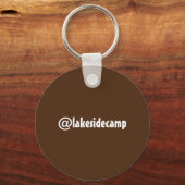 Summer Camp Toasted Campfire Marshmallow S'mores Sleutelhanger (Achterkant)