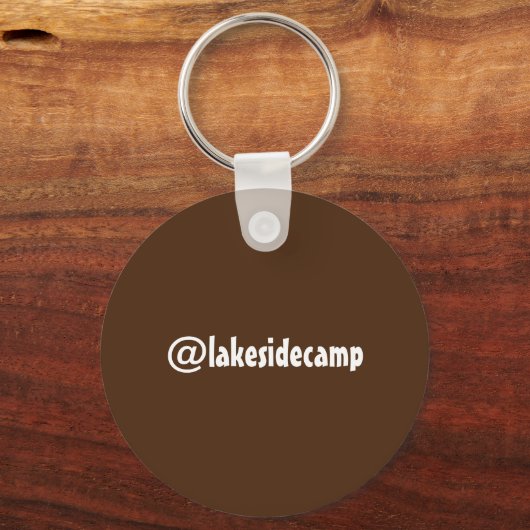 Summer Camp Toasted Campfire Marshmallow S'mores Sleutelhanger (Achterkant)