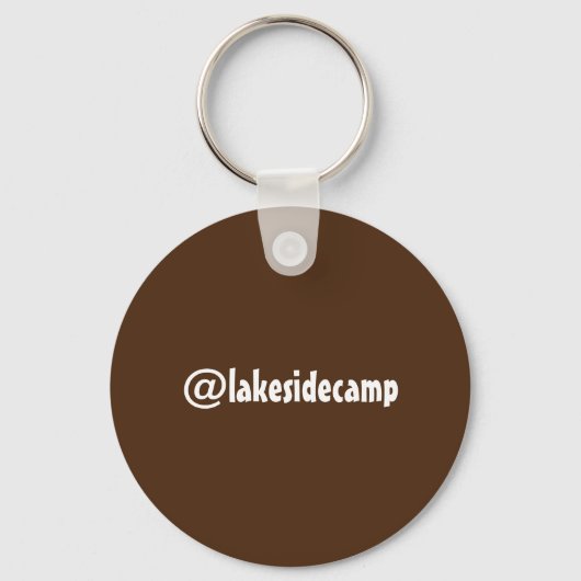 Summer Camp Toasted Campfire Marshmallow S'mores Sleutelhanger (Achterkant)