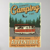Summer Camping Poster (Voorkant)