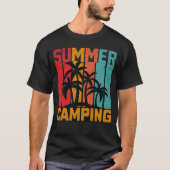 Summer Camping - Retro T-shirt (Voorkant)