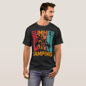Summer Camping - Retro T-shirt (Voorkant volledig)