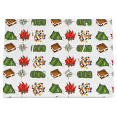 Summer Camping Tent Fire Compass-tas Large Cadeautasje (Voorkant)