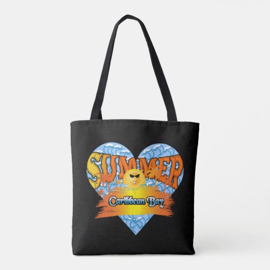 Summer Caribbean Fun Tote Bag (Achterkant)