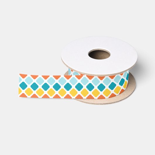 Summer Carnival Pattern Satijnen Lint (Spoel)