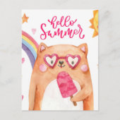 Summer Cat Briefkaart (Voorkant)