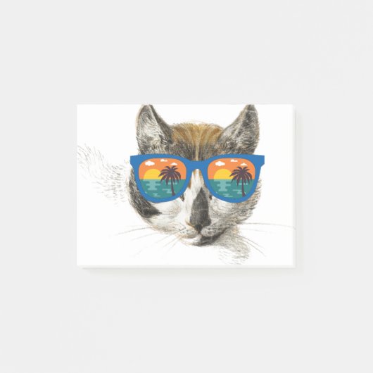 Summer Cat Funny Cat Post-it® Notes (Voorkant)