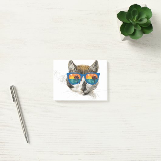 Summer Cat Funny Cat Post-it® Notes (Kantoor)