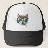 Summer Cat Funny Cat Trucker Pet (Voorkant)