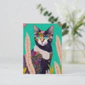 Summer Cat, Postkruising Briefkaart (Staand voorkant)