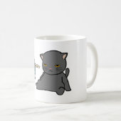 summer cats design infront of fan | dogs design koffiemok (Voorkant rechts)
