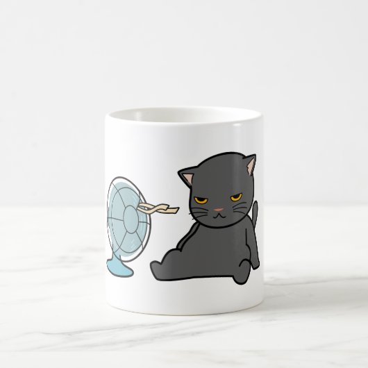 summer cats design infront of fan | dogs design koffiemok (Center)