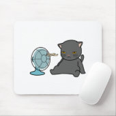 summer cats design infront of fan | dogs design muismat (Met muis)