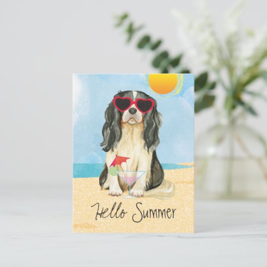 Summer Cavalier Briefkaart (Staand voorkant)