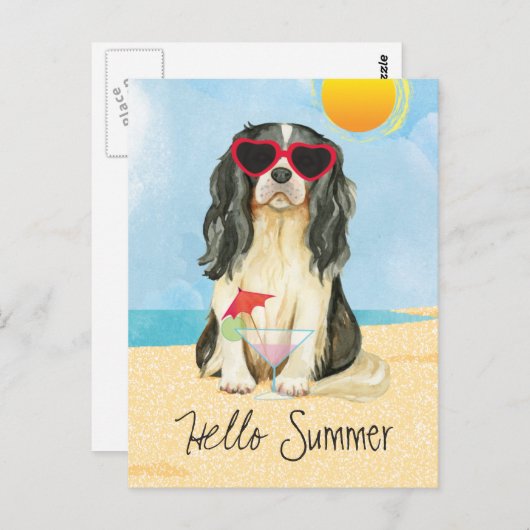 Summer Cavalier Briefkaart (Voorkant / Achterkant)