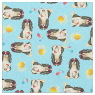 Summer Cavalier King Charles Spaniel Stof