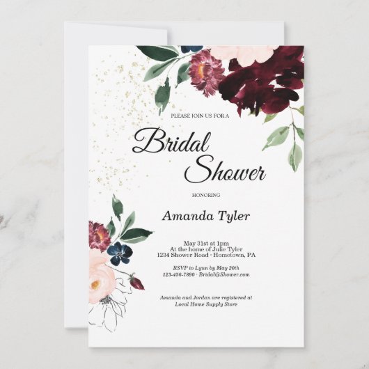 Summer Celebration Bridal Shower Uitnodiging (Voorkant)