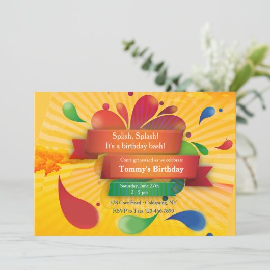 Summer Celebration Kaart (Staand voorkant)