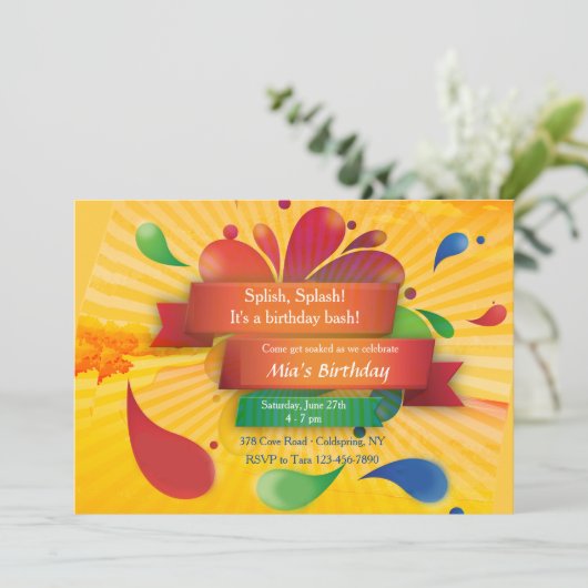 Summer Celebration Kaart (Staand voorkant)