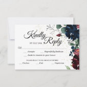 Summer Celebration Response Kaart met maaltijdkeuz (Voorkant)