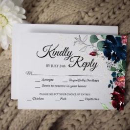 Summer Celebration Response Kaart met maaltijdkeuz