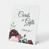 Summer Celebration Wedding Cards and Gifts Reclamebord Met Voetstuk (Voorkant)