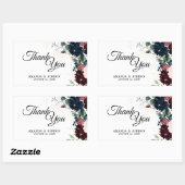 Summer Celebration Wedding Dankuwel Rechthoekige Sticker (Vel)