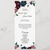 Summer Celebration Wedding Programme Programmakaart (Voorkant)