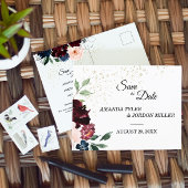 Summer Celebration Wedding Save the Date Postcard Aankondigingskaart